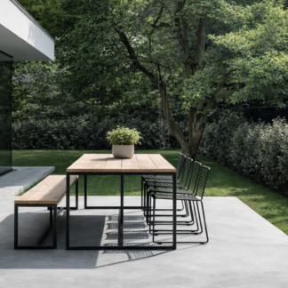 Brandal industriële tuintafel steigerhout/stalen frame