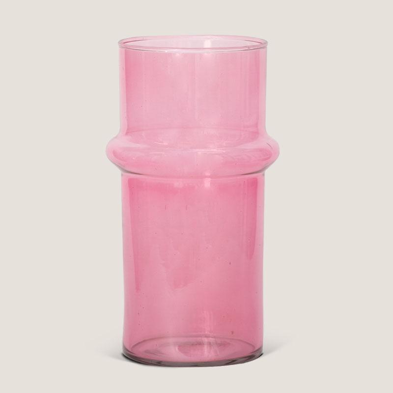 Urban Nature Culture, Vaas recycled glass pink